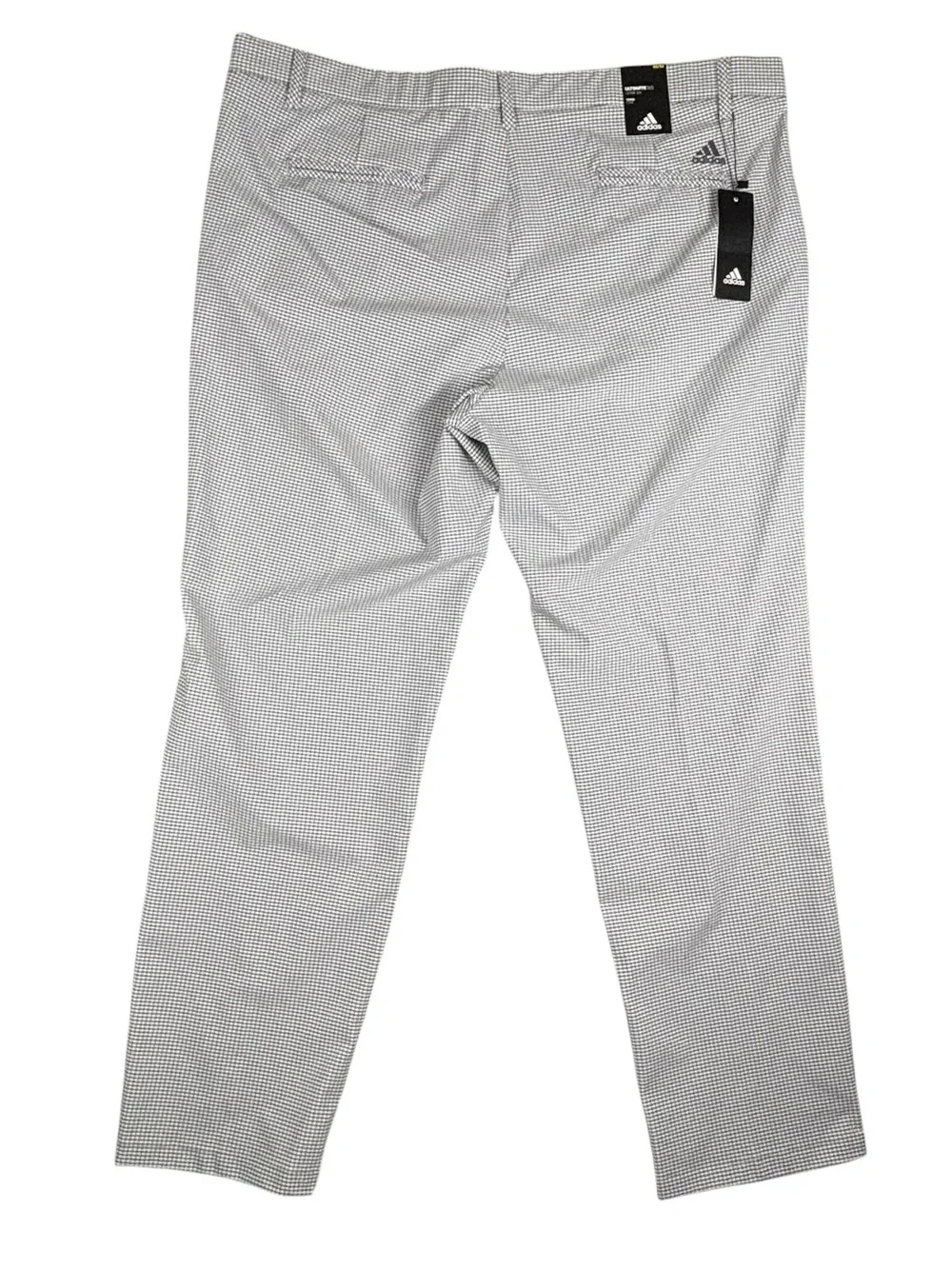 Adidas Pants Mens 42X32 Gray Gingham Ultimate 365 Taper Golf Pant NWT